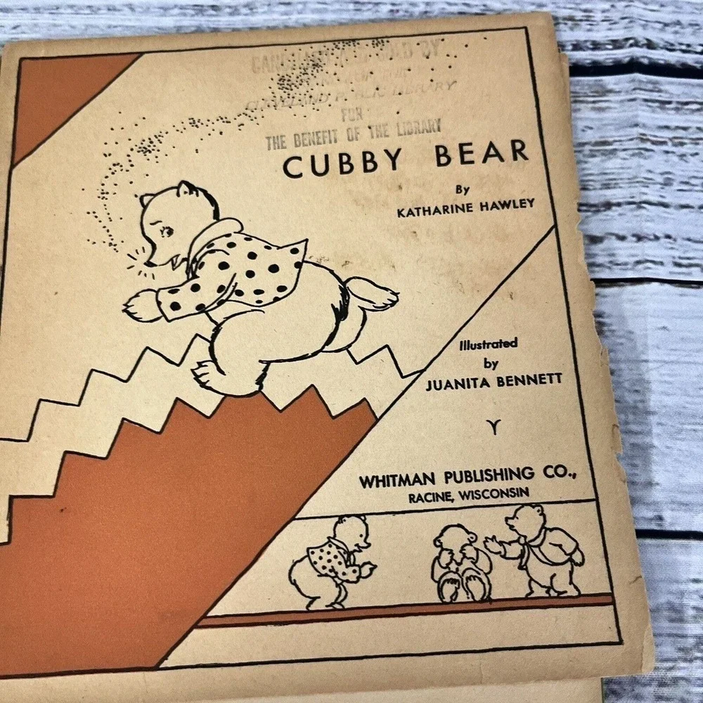 Vintage Cubby Bear Children's Book A Stand Out Whitman Publishing